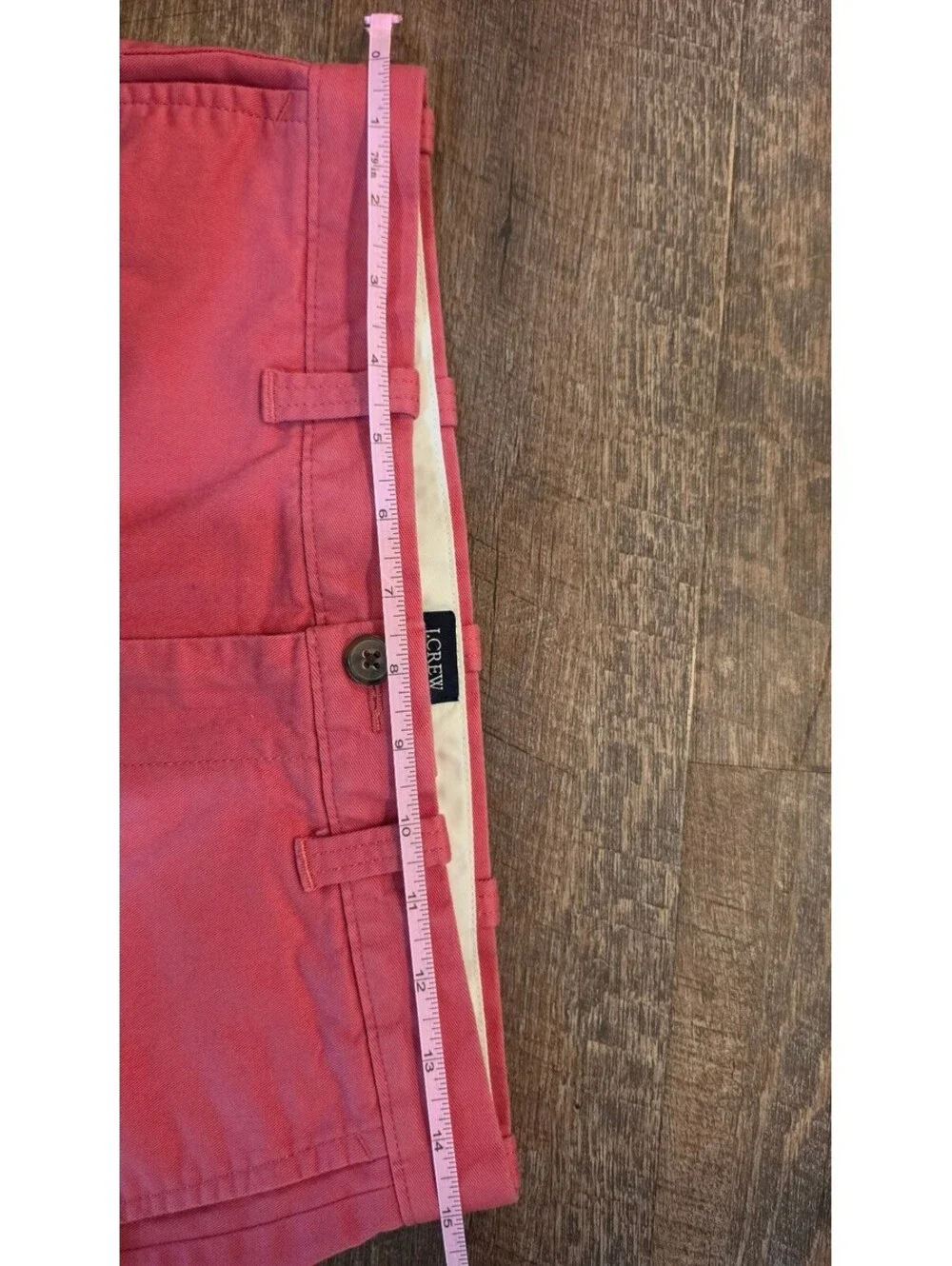 J.Crew Coral Red Chino Shorts 29 Waist 9